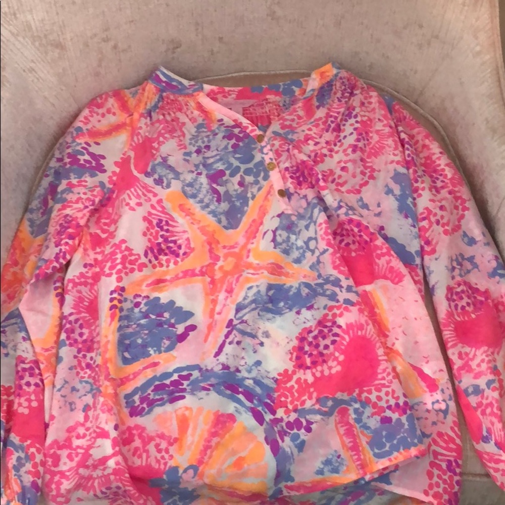 Lilly Pulitzer star fish shirt